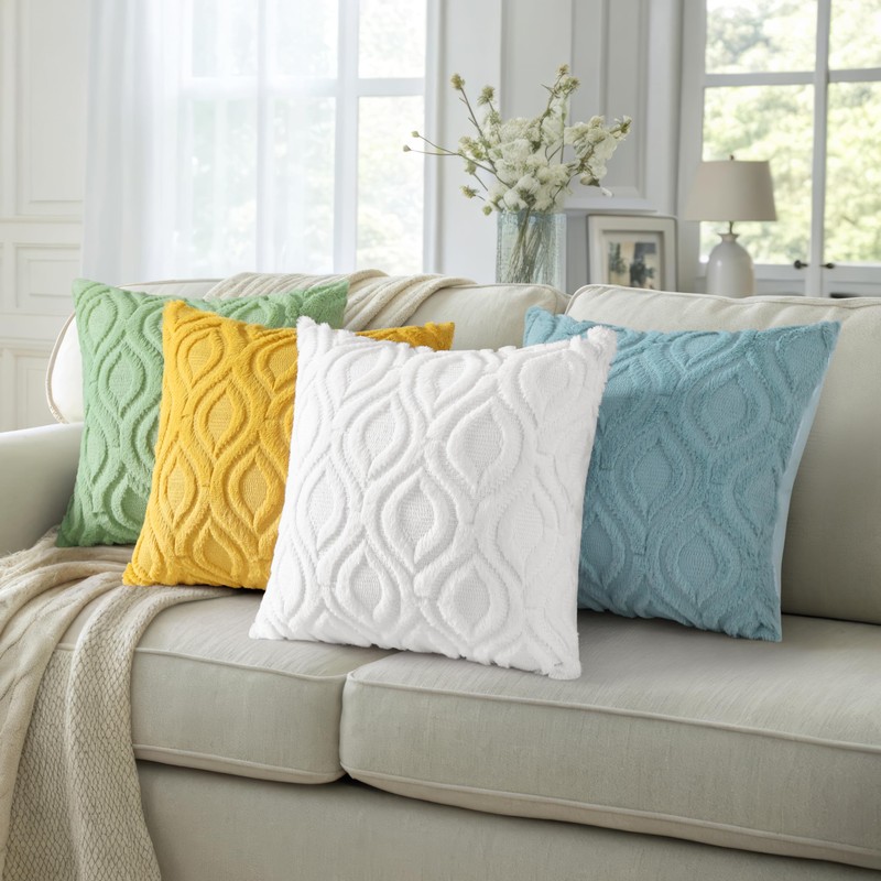decorUhome Set of 2 FurCushion Covers 30 x 50 cm