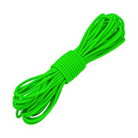 1/8" Bungee Shock Cords,32 Feet Elastic Nylon Cords Kayak Stretch String Rope for Bikes,Tie Downs,Boating,Camping,Cars,Fitness and Outdoor Enthusiasts (1/8 inch x 32 Ft, Neon Green)