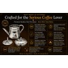 KERAM Percolator Coffee Pot, 13.52 fl oz / 400 ml,