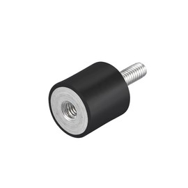 sourcing map M6 Outdoor Rubber Buffer Vibration Damper Anti Vibration 20 mm x 25 mm