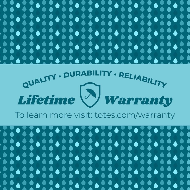 Totes Auto Reverse Close Windproof Stick Inbrella with Water Repellent