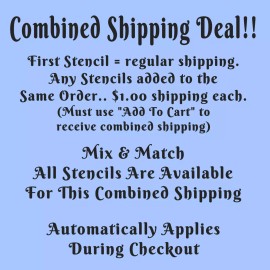 Imperial Creations Stencils Boxer Stencil 4 Inch Dog Love Heart Paw Miniature DIY Craft Design Sheet MIN34