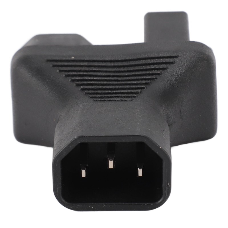 IEC320 C14 to C13 and 5‑15R Power Adapter Male to