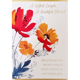Greeting Card A Gifted Couple A Grateful Church - Pastor Wife Minister Clergy Appreciation