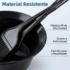 24pcs Kit Herramientas de Tinte para Coloración Cabello,Kit para pintar el con Cepillo de Tinte para,Tazón para Teñir El Cabello Peine para Teñir El Guante y Oído Cepillos,Para Salón de Bricolaje