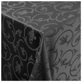 Damask Tablecloth Non-Iron Baroque Decoration Design Jacquard Table Cloth Many Sizes &and Colours