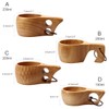Kitchnexus Nordic Style Handmade Kuksa Wooden Cup for Camping and