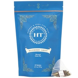 Harney & Sons Blueberry Green Tea | 25 Sachets of Caffeinated Green Tea with Blueberry, Lemongrass and Vanilla Flavors, HT Tea Blends