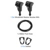 INFINAUTO 2009-2017 Patriot 2009-2017 Black Front Window Washer Nozzle with