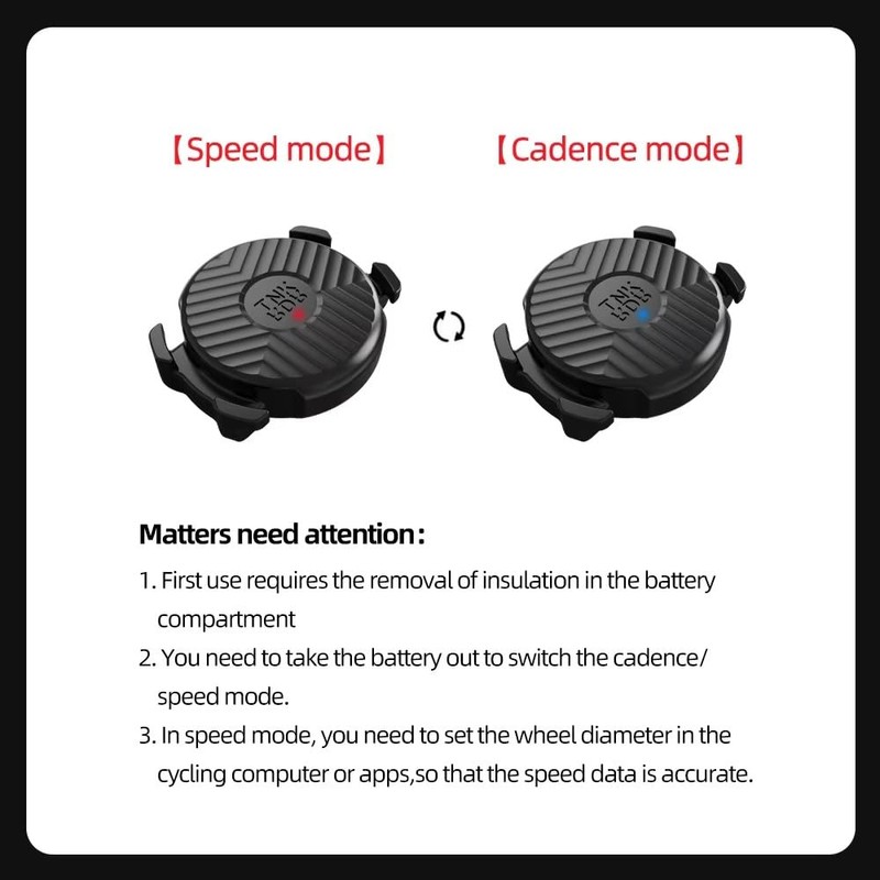 ThinkRider C5 Speed/Cadence Sensor for Cycling，Wireless Bluetooth & ANT+ Bike