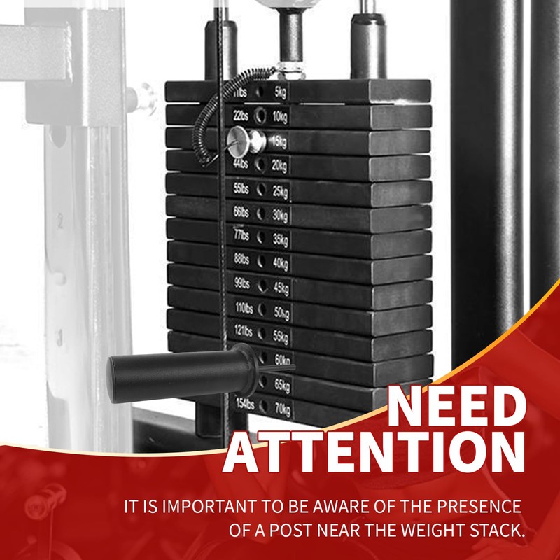 FNKTEK Weight Stack Pin And Spring Collar Weight Stack Extender