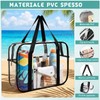 Dexpally Borsa Trasparente per Lavoro PVC Borsa Trasparente Concorsi Clear