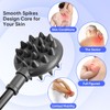 Upgraded Curved Back Scratcher for Men Women, 360° Reach Flexible