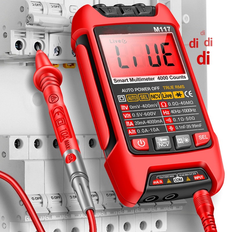 Digital Multimeter Voltage Tester 4000 Counts Automatic Intelligent Maintenance Power
