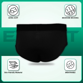 Exxact Sports Classic Bodybuilding Posing Trunks, IFBB NPC Competition Trunks - Black, Adult Large