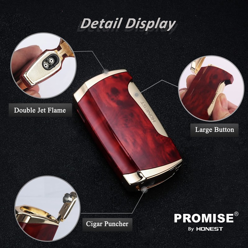 Metal Lighter Double Jet Flame Butane refillable Lighter Shipped Without