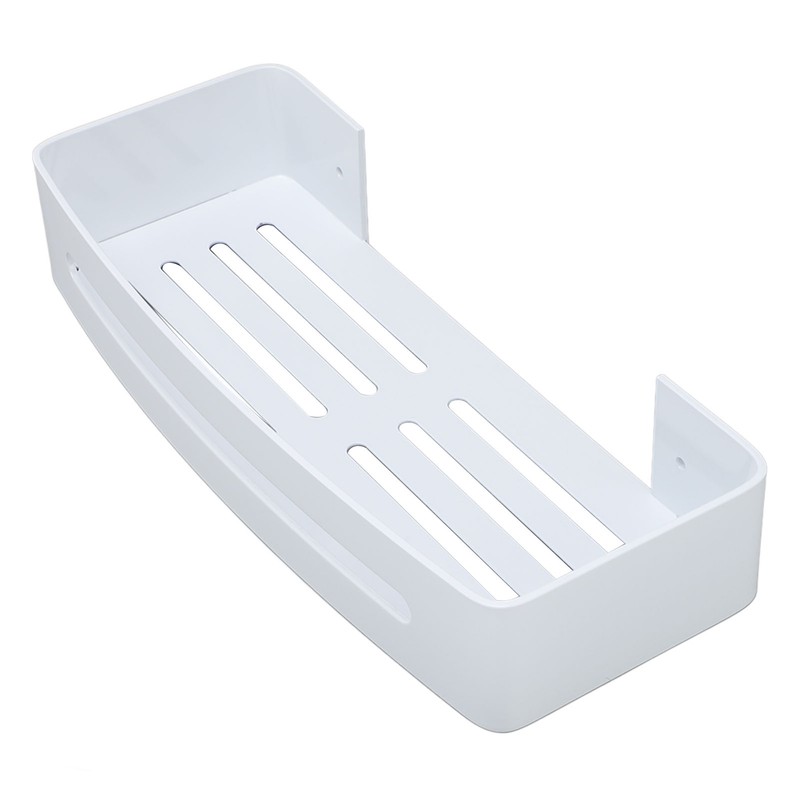 Wall Mount Bathroom Shelf Shower Bath Rack Single Layer Space