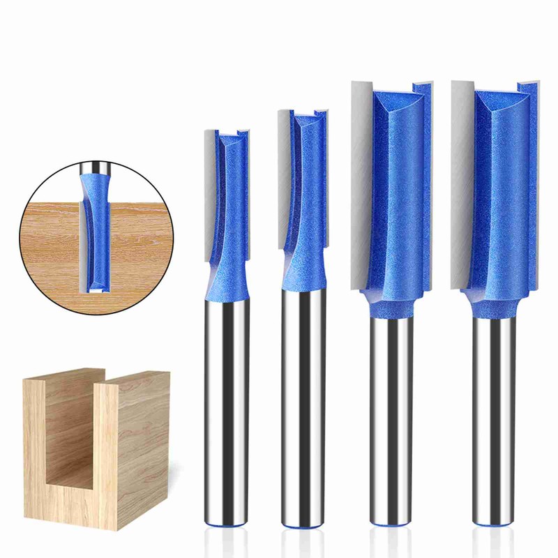 4Pcs 6mm Shank High-quality Milling Cutter Flush Trim With Bearing