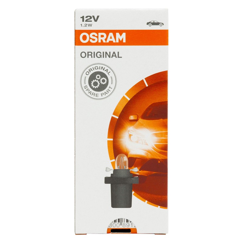 OSRAM 286T 2721MF B8.5D Bulb 12 V 1.2 W