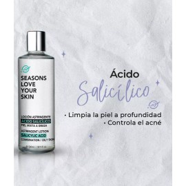Seasons Love Your Skin Loción Astringente + Gel Bloqueador Solar Fps 50 Manzana