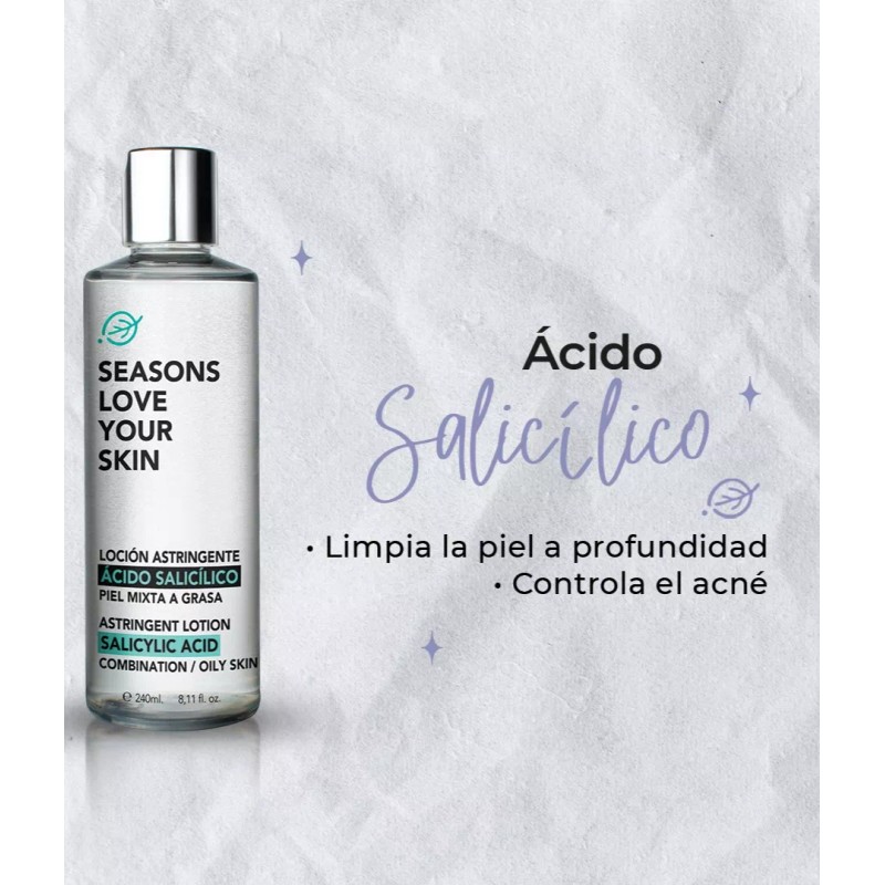 Seasons Love Your Skin Loción Astringente + Gel Bloqueador Solar