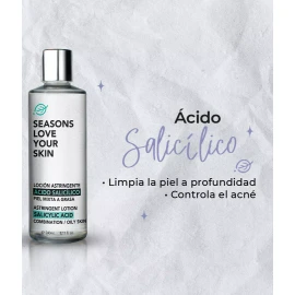 Seasons Love Your Skin Loción Astringente + Gel Bloqueador Solar Fps 50 Manzana