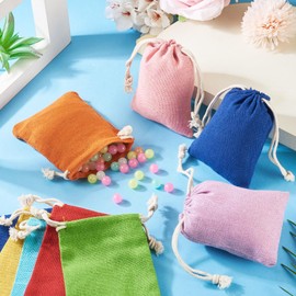 Craftdady 22 pcs Colorful Gift Bags Drawstring Packing Pouches Bag Small Cloth Jewelry Storage Pouch 11.8x8.75x0.55 cm for Wedding Party Shower Birthday Xmas Jewelry