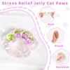 Taba Squishy Paw Toys, Fufu Squishy Squeeze Transparent Cat Paw,