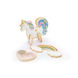 KitchenCraft Sweetly Does It 3D Unicorn Cookie Cutters (5-Piece Set)