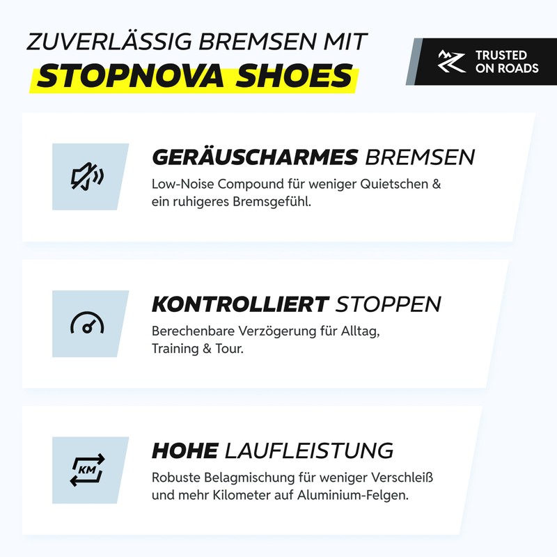 Alphatrail StopNova Road Brake Pads 50 mm - 2 Pairs