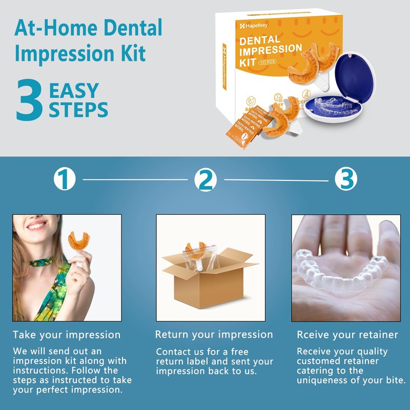 Custom Fit Retainer, Clear Retainers for Teeth, BPA-Free, Comfortable and