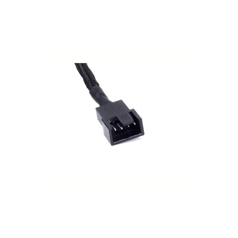 JBtek All Black Sleeved PWM Fan Splitter Cable 1 to