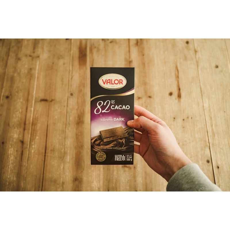 Valor. 82% Dark Chocolate. 100g (3.53oz).