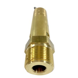 Brass, 1" NPT Industrial Hard Seat Safety Pressure Relief Valve, Made In The USA (150 PSI / 598 SCFM)
