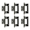 sourcing map 6Pcs Cabinet Hinges Full Inset, 3.4x0.7Inch Partial Wrap