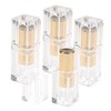 PACKOVE 4 Pcs DIY Lipstick Tubes Refillable Lip Balm Containers
