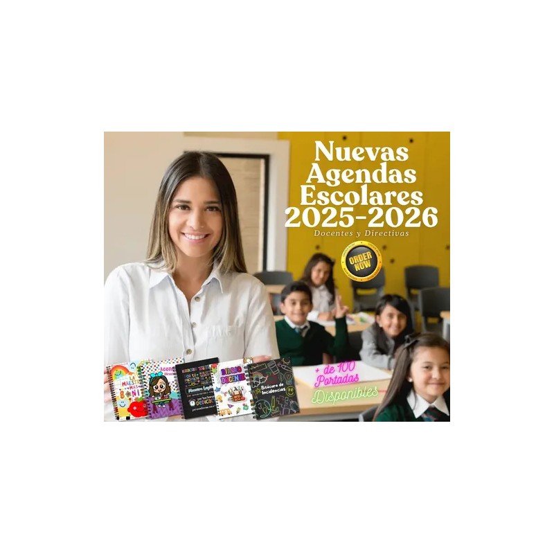 Agenda Escolar Directiva 2026 Personalizada 2026-2027