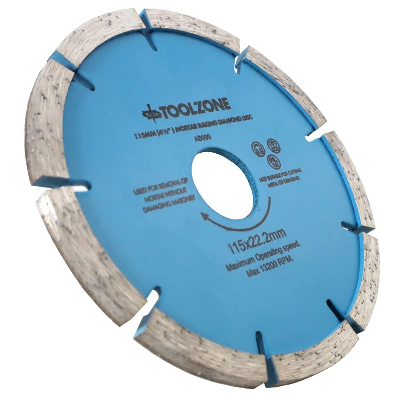 Toolzone 115mm (4-1/2") Mortar Raking Angle Grinder Disc