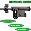 Litensh Door Bolt Double-Sided, Sliding Latch, Door Lock with Padlock,