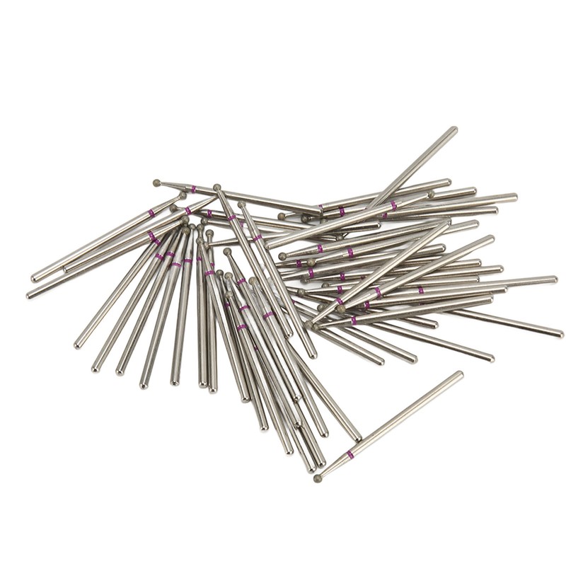 50pcs Nail Drill Bits Rotatable High Strength Emery Gel Nail