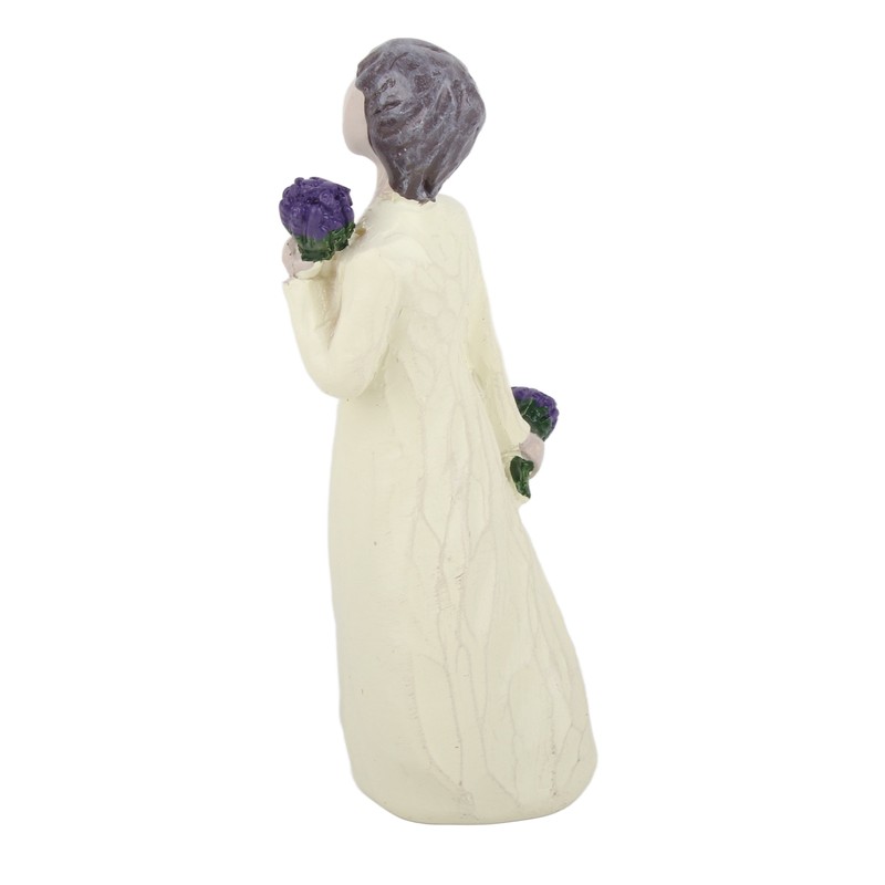 Willow Tree Girl Statue Hand Painted Resin Figures Flower Girl
