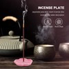 Didiseaon Ceramic Incense Plate Flower Shaped Incense Holder, Japanese Cherry