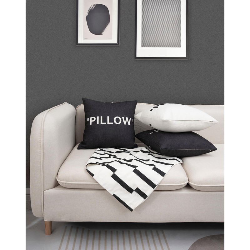 TwoDays Hypebeast Room Decor, Off White Inspired Pillow Quotation Decorative