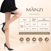 MANZI 12 Pairs Lady's Sheer Knee High Stockings, 12 Pairs