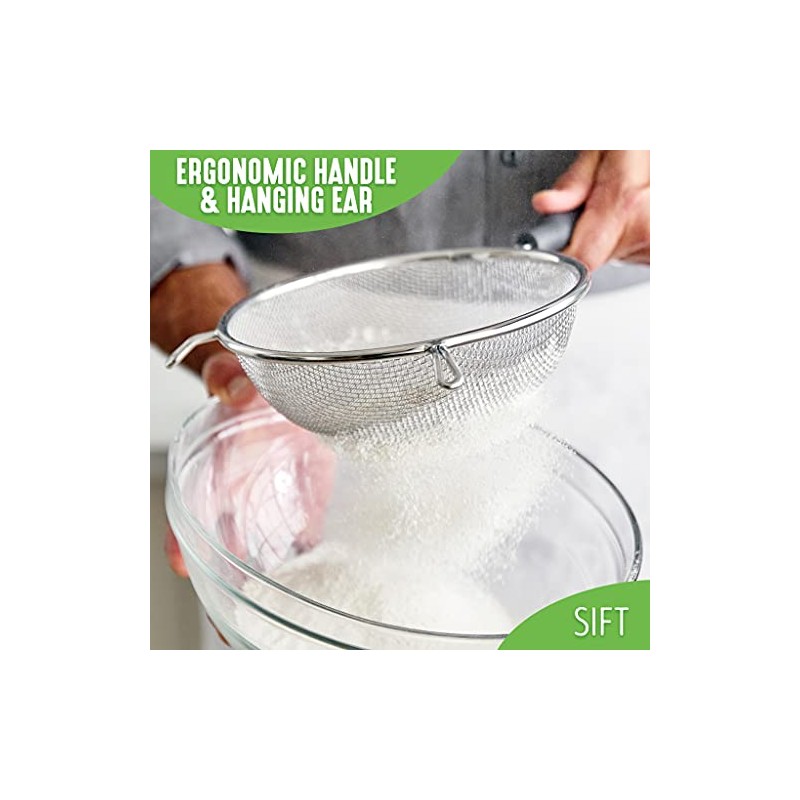GreenLife Cooking Tools and Utensils, 4 Piece Extra Fine Stainless