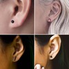 choice of all 4 Pairs Gold Simple Stud Earrings -