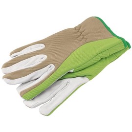 Draper Tools GGMD Medium Duty Gardening Gloves, Multicolored (White/Green), M
