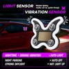 GCZCC Car Window Wireless LED Ambient Light Solar Powered Butterfly