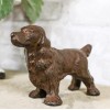 Rustic Cast Iron Metal Whimsical Cocker Spaniel Puppy Dog Standing