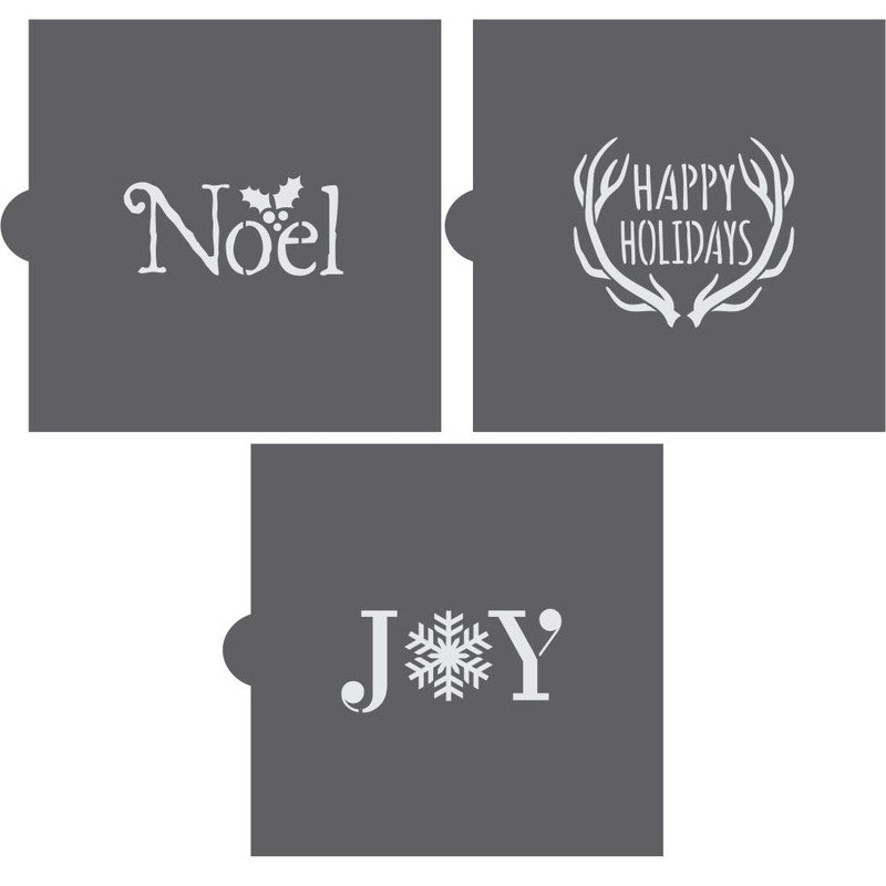 Christmas Cookie Stencils - Christmas Tidings - 3 Piece Value